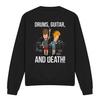 Толстовка Beavis & Butthead Unisex Adult Drums Guitar & Death