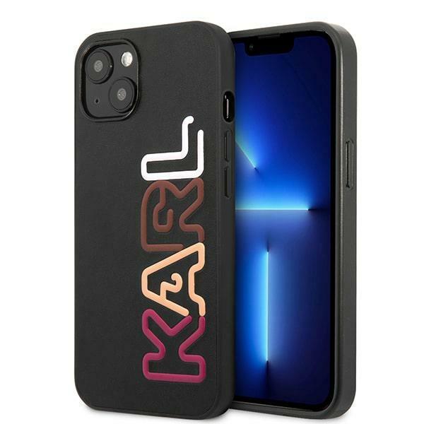 Etui do iPhone 13 mini Karl Lagerfeld Multipink Czarne