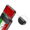 Чехол для телефона Samsung Galaxy Z Flip 3 4 5 6 7 Складной Черный Корпус Для Samsung Z Flip4 Flip5 ПК Жесткая Крышка Итальянский флаг
