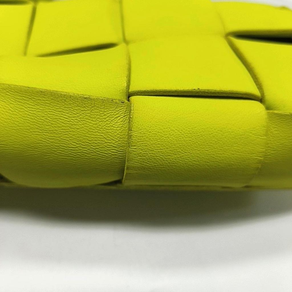 [Pre-Owned] Bottega Veneta Belt Cassette Bag 'Acid Kiwi/Silver' - Very Good #UGQW9