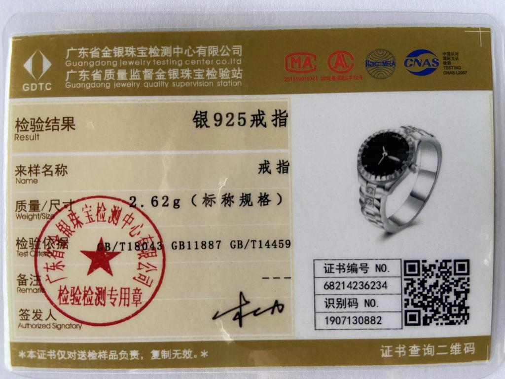 Кольца из серебра 925 пробы с кристаллами для женщин, в стиле часов, милые, модные, классические украшения