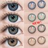 1 пара голубых зрачков для больших натуральных карих глаз 14,5 мм зеленые контактные линзы