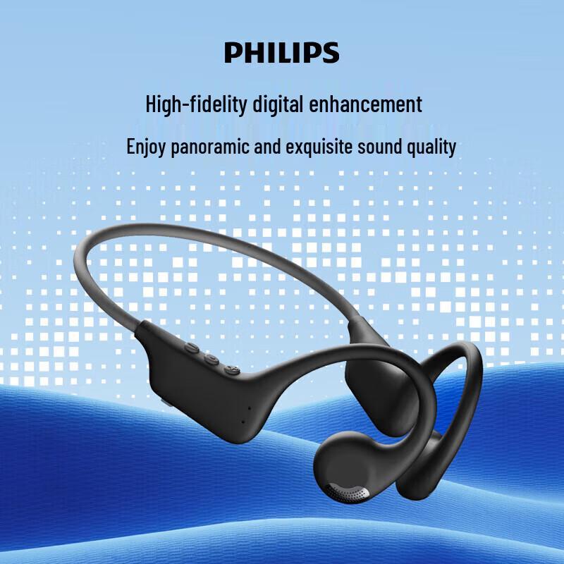 Philips Мои True Wireless Bluetooth-наушники с костной проводимостью и заушинами