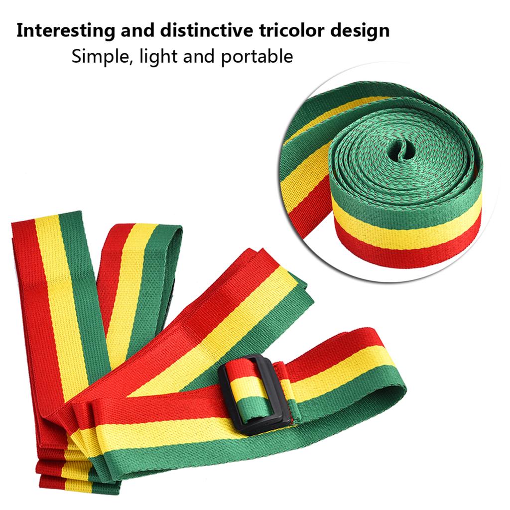 Трехцветный портативный африканский ремень для джембе, плечевой ремень для выступления на сцене