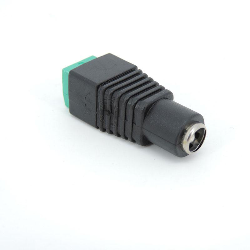 5 шт. 12 В 2,5 x 5,5 мм 5,5*2,5 мм постоянного тока штекер женский разъем адаптера разъем кабеля терминал для камеры видеонаблюдения светодиодный светильник