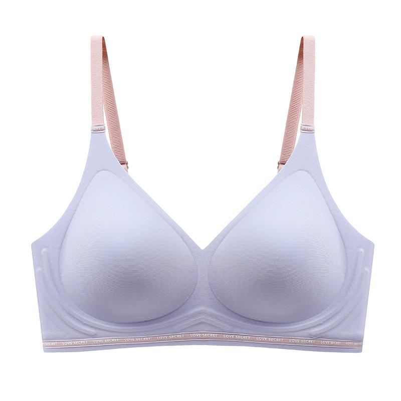 Traceless latex thin cup without steel ring, sports comfortable and breathable underwear, women's vest, gather and close the sub-breasts, upper suppor