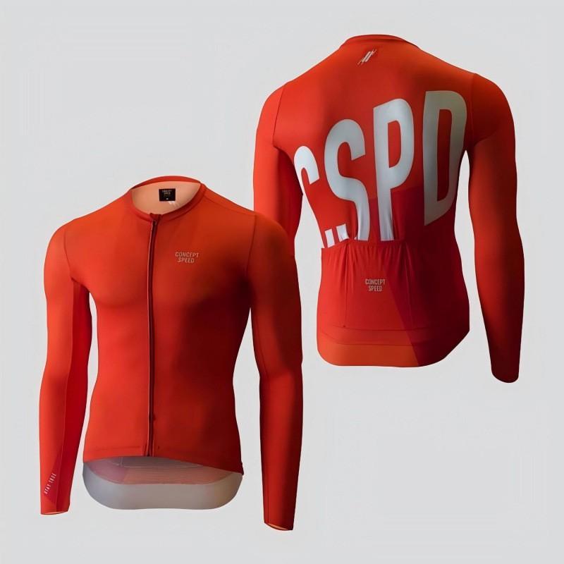 CSPD Milk Silk Slim Tight Breathable Men Women's Long-sleeved Shirt Road Bike Cycling Clothes