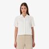 [Lacoste] Women's Linen Openwork Short Sleeve Shirt CF197E-56G70V
