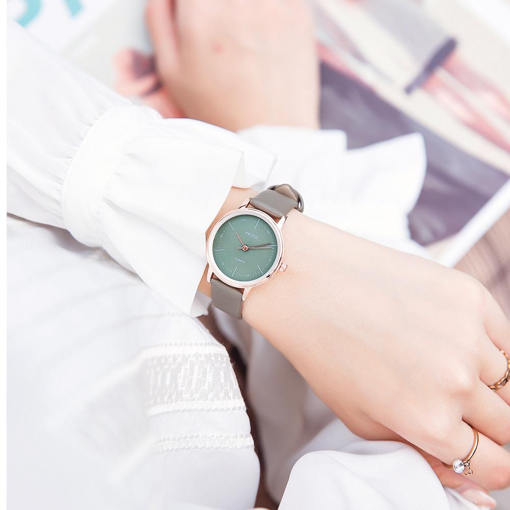 Women's Watch Simple Ins Belt Temperament Quartz Watch Digital Scale Casual Student Watch for Women