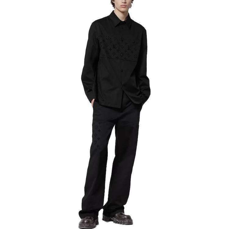 Louis Vuitton Рубашка мужская SS24 Черная 1AFA81