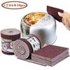 1/2/4/6/8/10PCS Carborundum Descaling Cleaning Magic Sponge Sandpaper Sponge Household Kitchen Tools Dishwashing and Pot Brushing Rust Removal Sponge