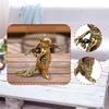 Brass Squirrel Desk Ornament Metal Decorative Retro Statue Tea Pet Decor for Shelf Car Ceremony