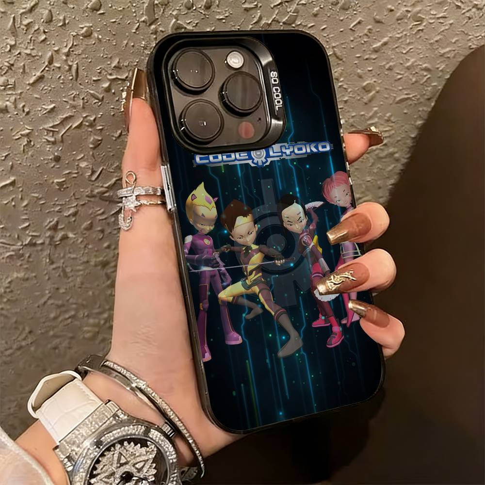 c-Code L-Lyoko Phone Case For iPhone 17,16,15,14,13,12,11 Plus,Pro Max,XS,Colorful Silver Phone case Funda Cover