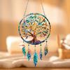 Colorful Wisdom Tree Dream Catcher 2D Flat Acrylic Wall Hanging for Doorway Background Decor Easy To Hang Nice Gift Idea