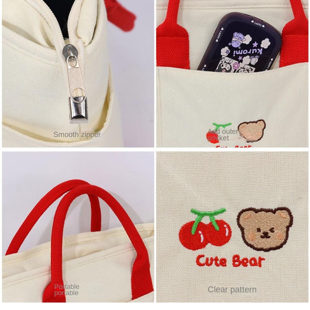 Large Capacity Lunch Box Bag Thickened Bento Bag Anti-cooling Thermal Bag Student