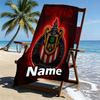 Custom Name Personalized Club Deportivo Guadalajara Print Beach Towel, for Trip Camping Beach Party Home Decor, Birthday Gift for Family & Friends