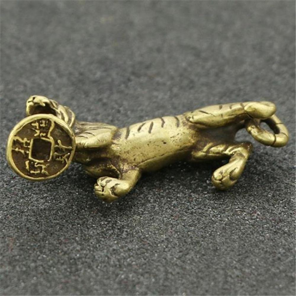 Animal Sculpture for Home,Office,Car Key Chain Diy Desktop Decor Ornaments Crafts Tiger Figurine