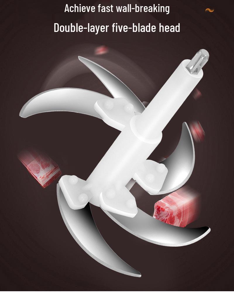 Многофункциональная электрическая мясорубка и измельчитель овощей с функцией замешивания теста, большая емкость