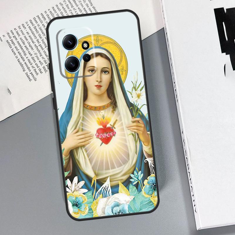 Чехол с изображением Девы Марии для Xiaomi Redmi Note 14 Pro 10 11 12 13 15 Pro Чехол для Redmi 15 13C 12C 10C 14C 15C