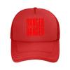 Danger Danger Text Art Fashion Mesh Baseball Cap Breathable Casual  Hats Outdoor Snapback Cap