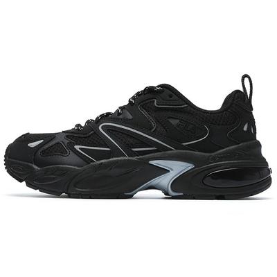 Наследие Бег Ретро Синтетическая кожа ЭВА ТПУ Низкий верх Кроссовки для бега Женские кроссовки Черный F12W141122FBK