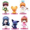 6pcs/set Cartoon Anime Card Captor Sakura Girl Figures PVC Model Collection Kid Gift Toy