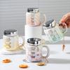 Зеркальная кружка с крышкой, цветная, высококачественная, большая емкость, керамическая кружка с ручкой, креативная кружка в стиле Ins, сувенир, подарок