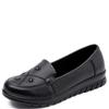 Fashion Spring and Autumn Genuine Leather Shoes Soft Sole Anti-Slip Flat Sole Comfortable Casual Mom Shoes for Women Genuine Leather