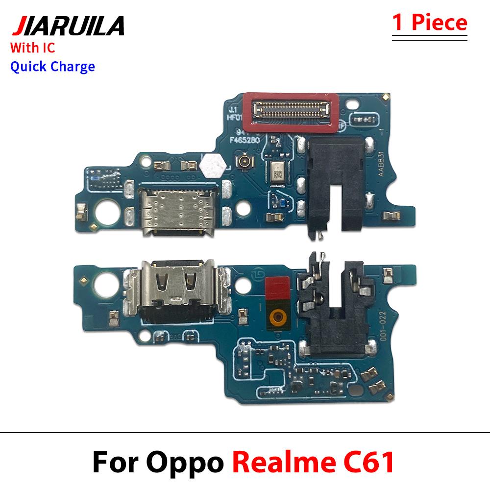 USB-разъем для зарядки, гнездо, коннектор, шлейф для Oppo Realme C61 C61 1 Pro C11 C11 C11 C11 C67 C71 C71, модуль платы зарядки