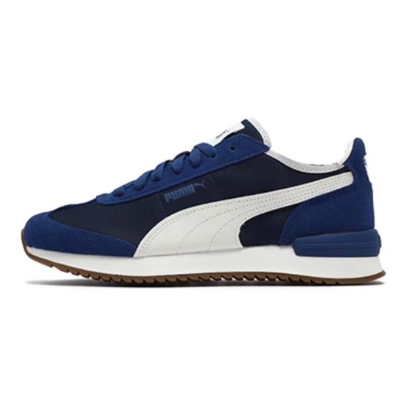 Puma R78 Удобные Универсальные Низкие Кроссовки для Повседневной Носки Унисекс Кроссовки Молочно-Белые Синие 392901-12