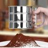 Hand-held Small Flour Sieve Baking Utensils Stainless Steel Handheld Flour Sieve Cup Powder Sieve