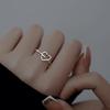 Niche Design Love Open Ring Women'S Small Fashion Temperament Trendy Creative Heart-Shaped Index Finger Ring