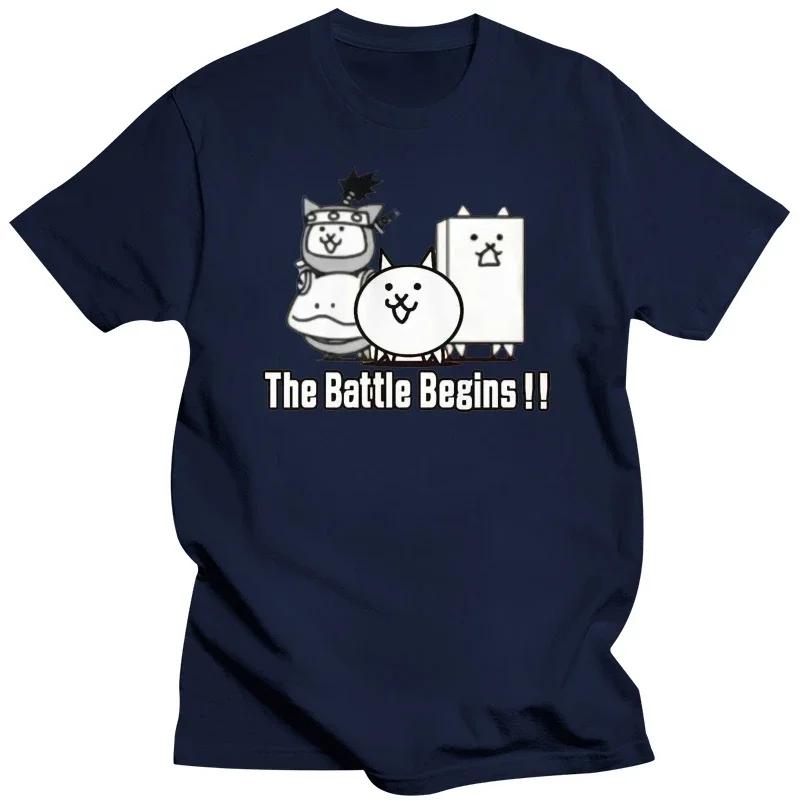 T Shirt Battle Cats Wot-shirt anime clothes graphic t shirts printing clothing graphic Male Informal 2024 tops