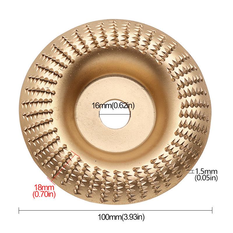 Диск для резьбы по дереву и шлифовки для угловых шлифмашин, изогнутый и плоский
