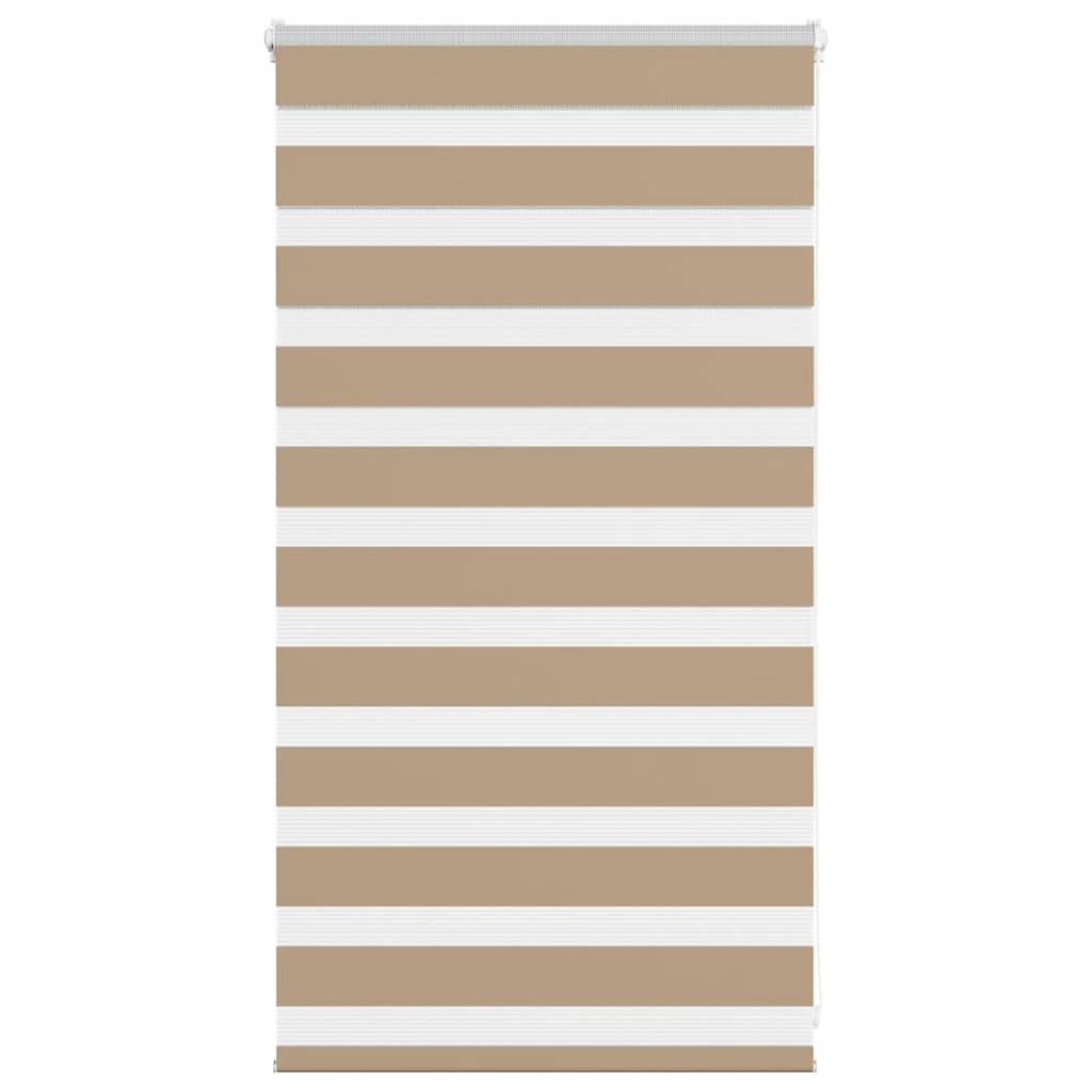 Double Zebra Blind Sand Brown 75x100 cm Fabric Width 70.9 cm Polyester