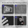 For Tesla Model Y 2019-2025 Juniper Model 3 Highland 2024 Car Carbon Fiber Interior Door Switch Button Trim Stickers Accessories