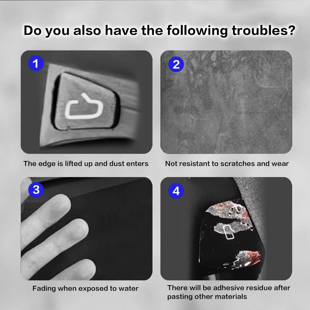 For Tesla Model Y 2019-2025 Juniper Model 3 Highland 2024 Car Carbon Fiber Interior Door Switch Button Trim Stickers Accessories