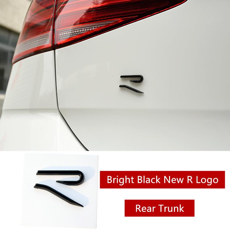 3D Metal Logo Emblem Car Front Grill Badge Rear Trunk Sticker For Polo Passat MK8 Tiguan CC Golf