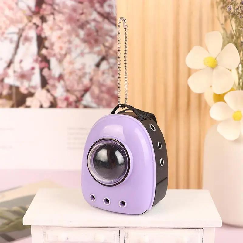 For 17cm Labubu Outfits 1:12 Doll House Simulation Mini Pet Cat Space Backpack Scene Ornament Dolls Accessories DIY Doll Toys