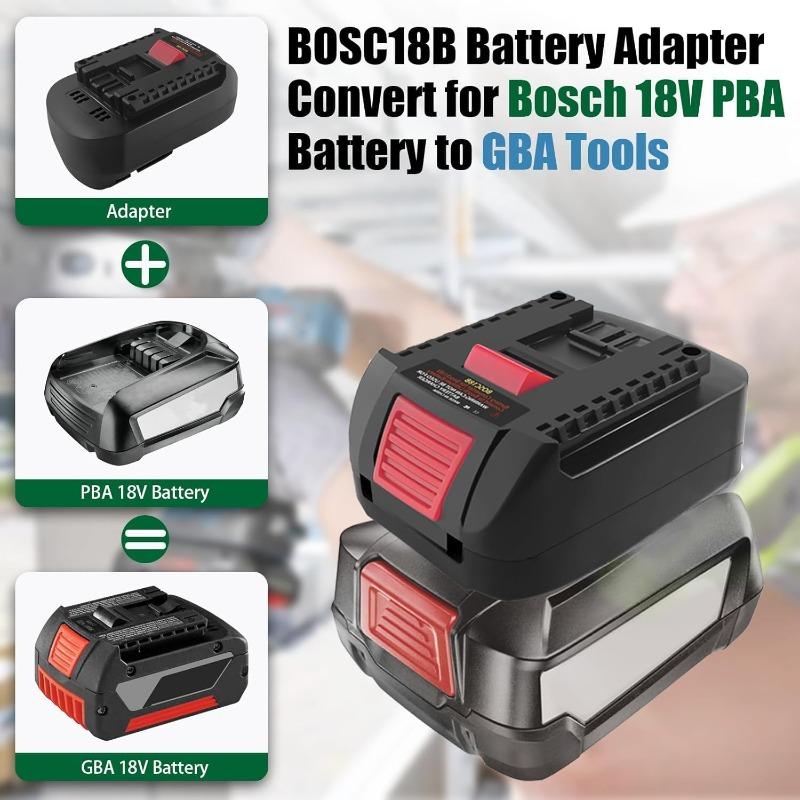 Переходник для аккумулятора Bosch 18V PBA BOSC18BS Адаптер аккумулятора Преобразование в для Bosch 18V Аккумулятор Работа для Bosch 18V GBA Электроинструменты