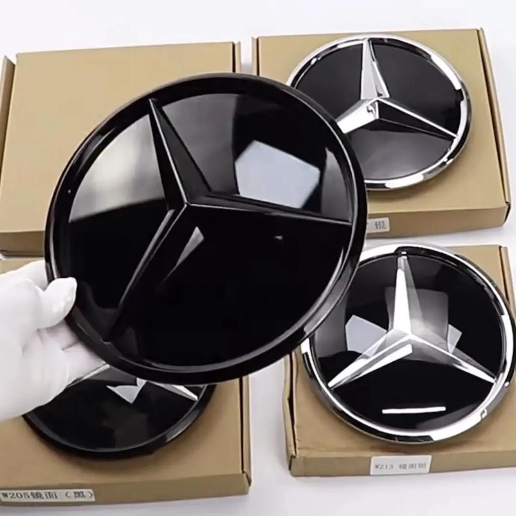 GCTO3 1pcs Car Grill Emblem Star Badge Front Grill Logo For Mercedes Benz W204 W205 W213 X253 A B C E S CLA GLB GLC GLE GLS
