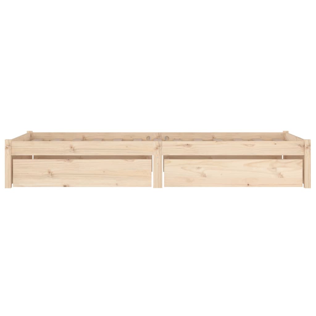 Bed with Drawers 75x190 cm