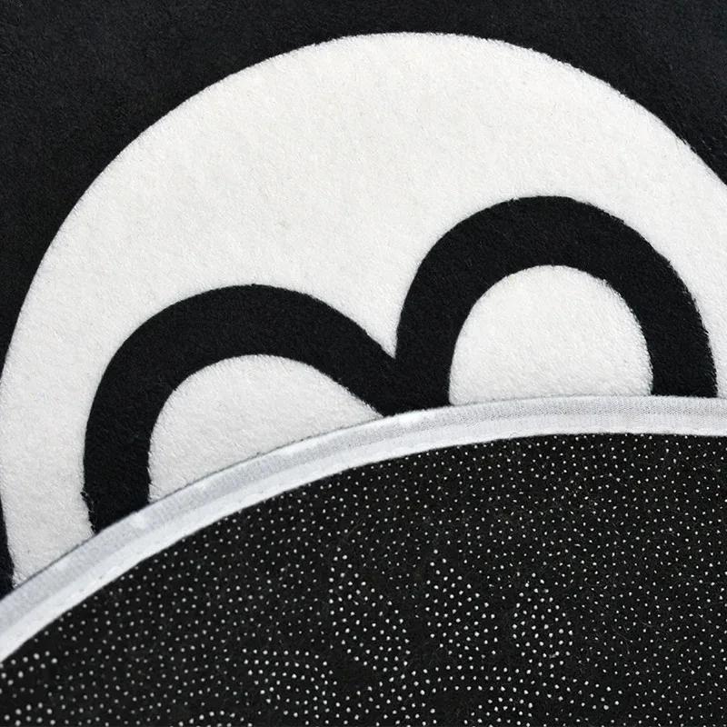 Мягкие плюшевые коврики для ванной комнаты — нескользящие, пригодные для машинной стирки и впитывающие круглые коврики — идеально подходят для украшения пола в ванной комнате, спальни.