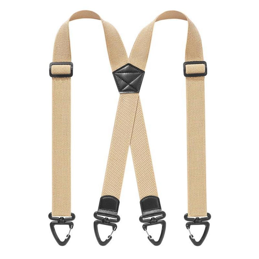 3.8cm Wide Work Suspenders Heavy Duty Anti-slip Suspenders Elastic Pants Braces Casual Wear