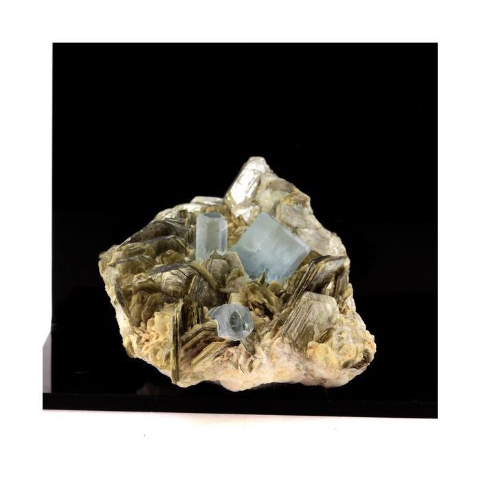 Pierres et Minéraux. Aigue Marine + Muscovite. 798.0 ct. Chumar Bakar, Skardu, Pakistan.