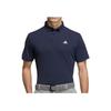 Adidas Повседневная рубашка поло с коротким рукавом и принтом логотипа, мужские топы, темно-синие, H64608