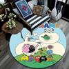 Custom Name,Barbapapa pattern round rug,Carpet Rug for Living Room Bedroom Playroom ,Non-slip Floor Mat,Holiday Gifts and Birthday Gifts.