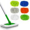 Многоразовые насадки из микрофибры для швабры, совместимые со шваброй Swiffer Sweeper, сухая подметающая ткань, моющаяся ткань для влажной уборки для мытья пола