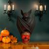 Gothic Bat Skull Wall Lamp 3D Skeleton Design Halloween Night Light Spooky Ambiance Light Horror Gift