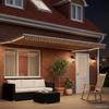 Manual Articulated Arm Awning with LEDs 4.5 * 3 m